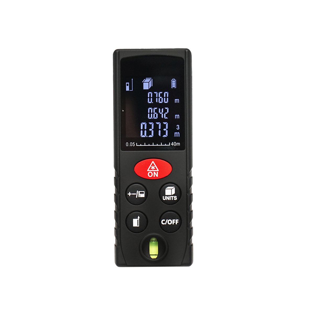 Telemetru laser AND40 cu boloboc, toleranta 2mm, interval de masurare 0.05-40m